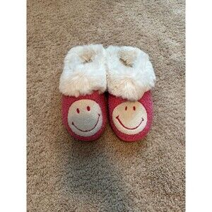 American Eagle Pink Smiley Face Slippers – Size 7
